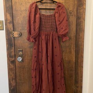 Floral Embroidered Dress